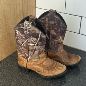 Western Toddler Cowboy Boots with Camouflage Shaft